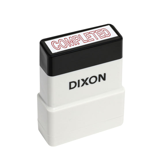 Dixon Stamp COMPLETED Red Pre Inked