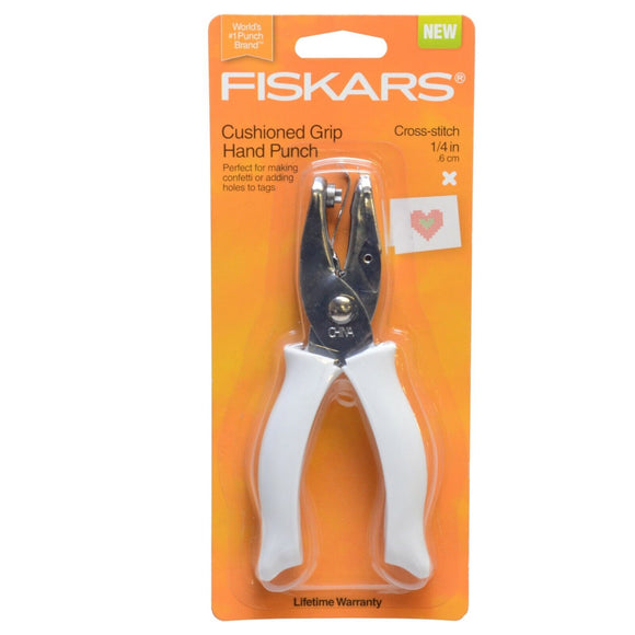 Fiskars Cushioned Grip Hand Punch  -  cross-stitch