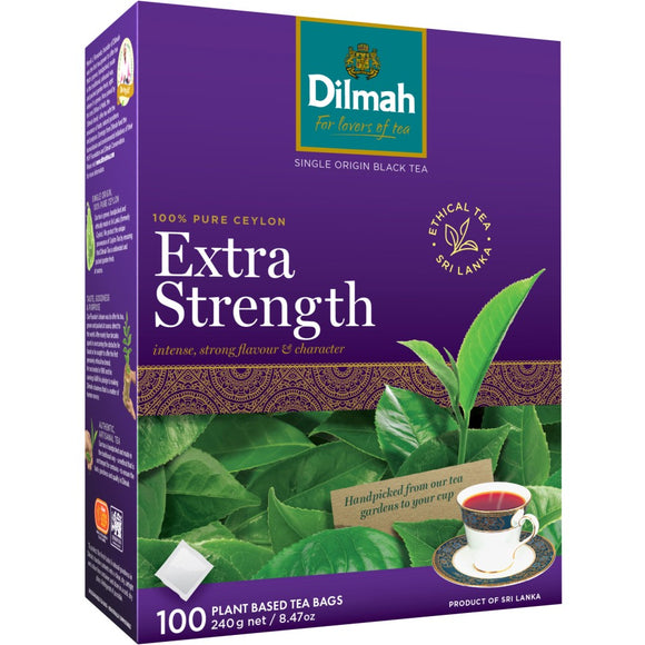 Dilmah Premium Extra Strength Tagless Teabags Pack 100 - Pure Ceylon Delight