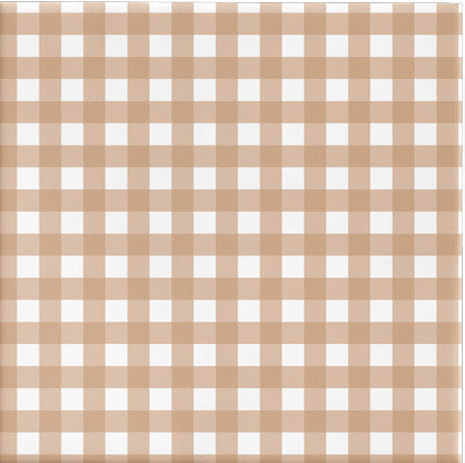 gingham check beige on matte