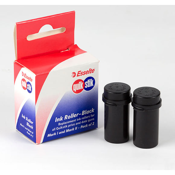 Quikstik Ink Rollers  Black Pack 2