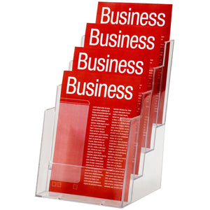 Esselte Brochure Holder 4 Tier A5 Clear