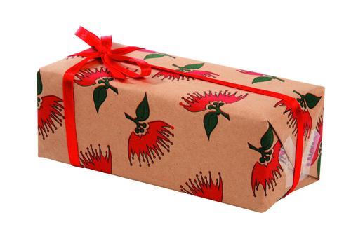 Giftwrap - Pohutukawa Kraft  500mm x 30m