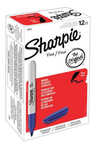 Box of 12 Sharpies Blue