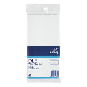 CROXLEY ENVELOPE PLAIN SEAL EASI A4 width PACK 100