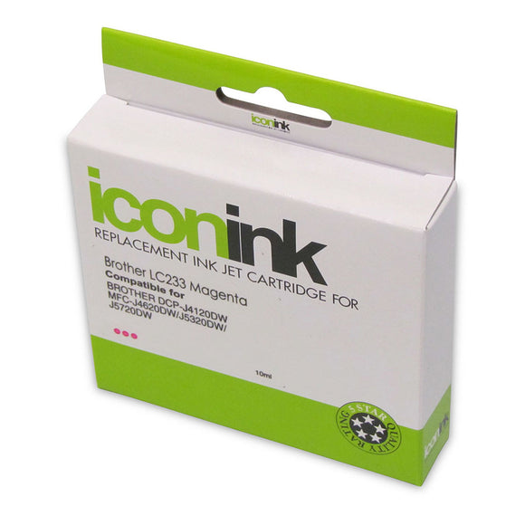 Icon Compatible Brother LC233 Magenta Ink Cartridge