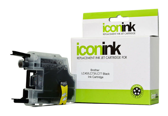 Icon Compatible Brother LC77 LC73 LC40 Black Ink Cartridge