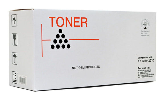 Icon Compatible Brother TN2250 TN2030 Black Toner Cartridge