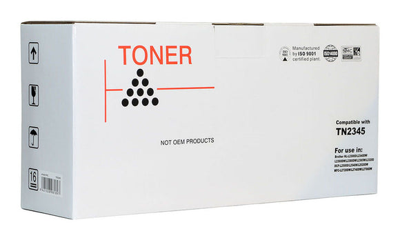 Icon Compatible Brother TN2345 Black Toner Cartridge