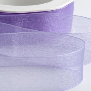 Cut Edge Organza 50mm X 50mtrs Violet