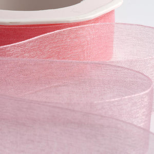 Cut Edge Organza 25mm X 50mtrs Dusty Pink