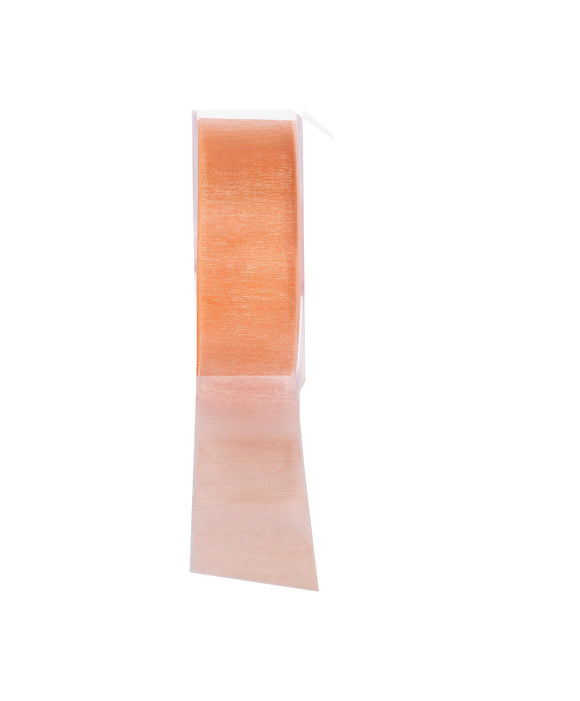 Cut Edge Organza 25mm X 50mtrs Apricot