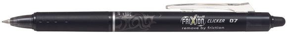 Pilot Frixion Clicker Ballpoint Pen Erasable Black