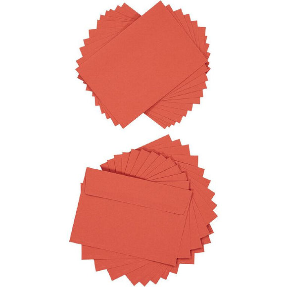 Create With C6 Envelopes 25 Pack Red