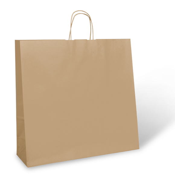 Recycled #26 New York Brown Paper Twist Handle Bag  /  100