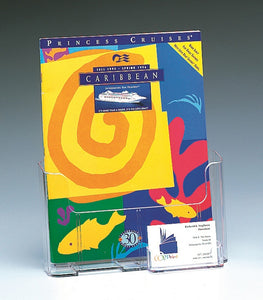 Deflecto Brochure Holder & Card Holder Free Standing/Wall Mounting A4 Portrait Single