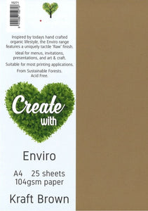 A4 Kraft Brown Paper 104gsm 25 Pack