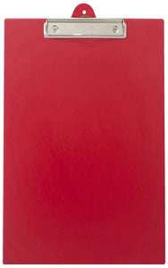 FSCP PVC Single Clipboard Red