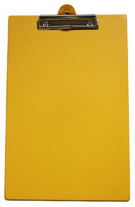 GBP Foolscap Pvc Clipboard Yellow
