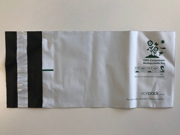 Compostable Resealable Courier Bags Packet Of 100