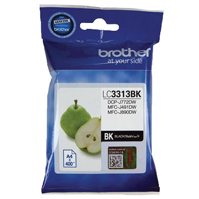 BROTHER Lc3313 BK INK CARTRIDGE HIGH YIELD BLACK