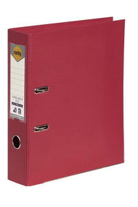 Marbig PE Linen Lever Arch A4 Deep Red