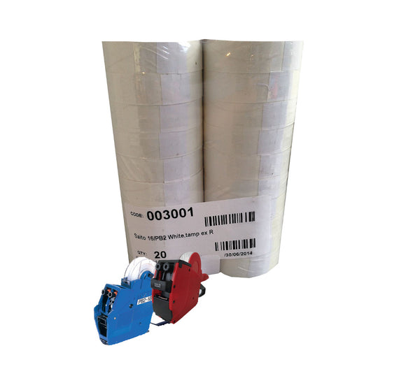 Saito PB216  &  PB 16  -  RN   Individual Roll 1000 Labels