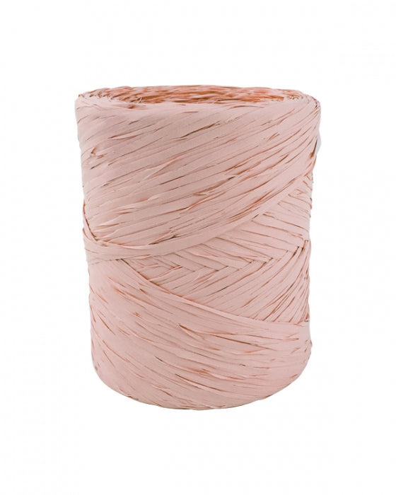 Poly Raffia 5mm X 200mtrs Dusky Pink