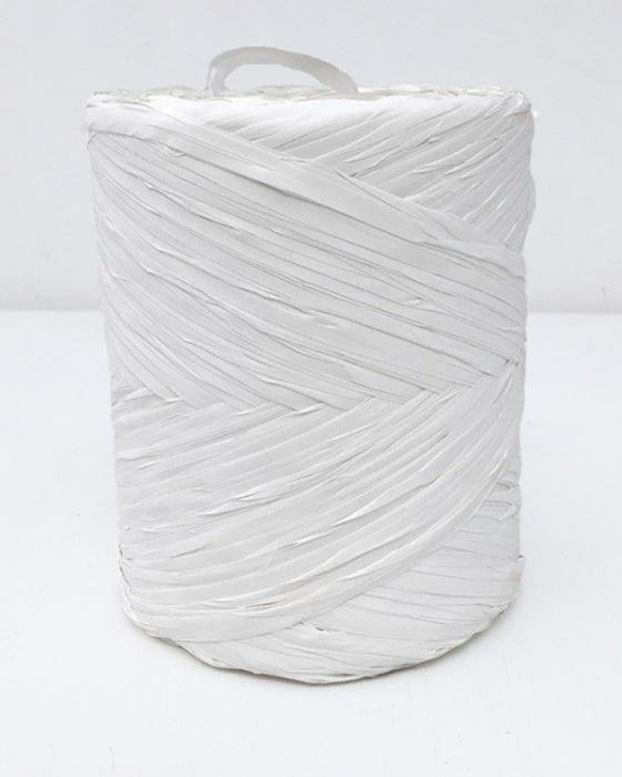 Poly Raffia 5mm X 200mtrs White