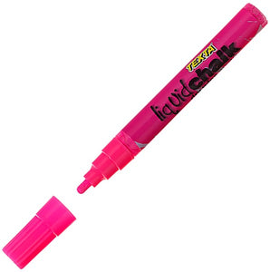 Texta Liquid Chalk Marker Dry-Wipe Bullet Tip 4.5mm Pink