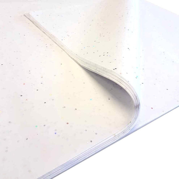 White Gem Stone Tissue Paper