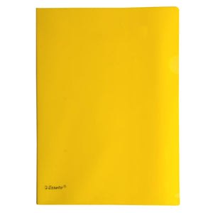 Esselte L-Shape Pocket Heavy Duty Yellow Pkt12